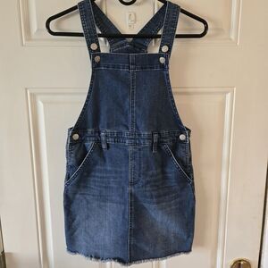 Epic Threads Girls Denim Overall Jumper Dress Size 10 Blue Jean Pinafore Stretch